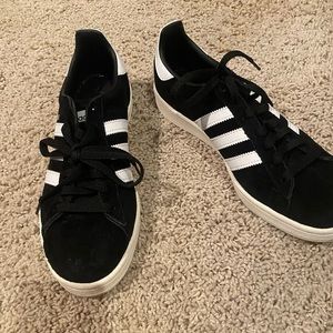 Womens Adidas Samba sneakers shoes Black Suede size 10. WORN ONE TIME